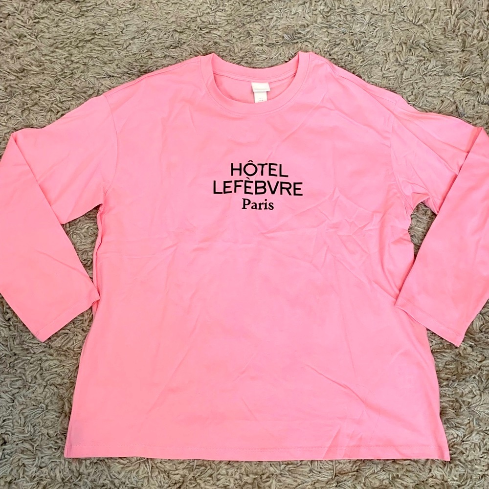 H&M | Pink Hotel Lefebvre Paris Shirt